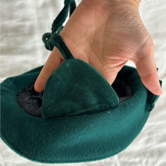 Vintage Braetan emerald green coat and hat set 4T - Picture 7 of 9